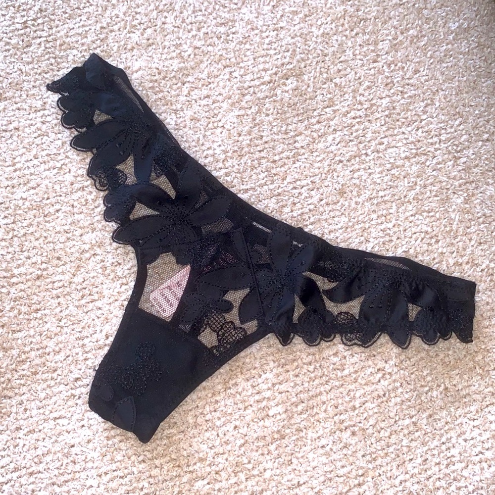 Victoria’s Secret Floral Embroidered Thong